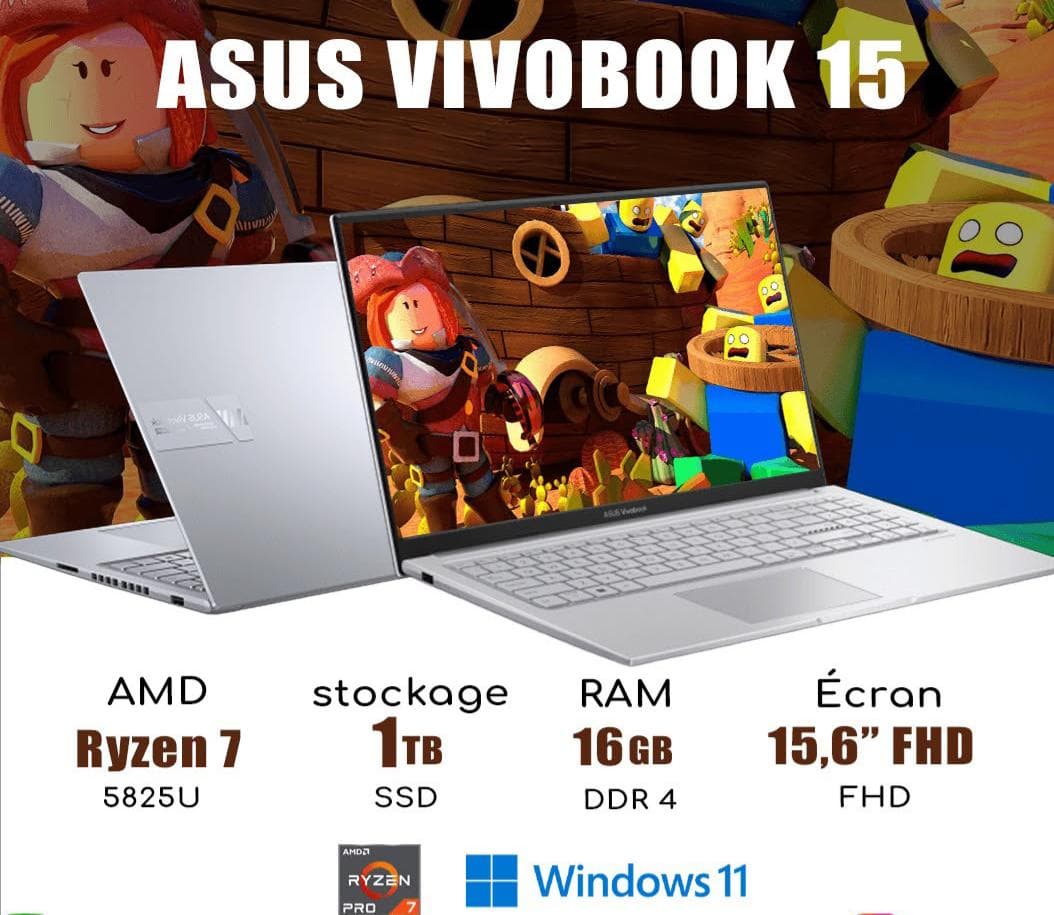 pc neuf ASUS VIVOBOOK 15 RYZEN 7 5825U