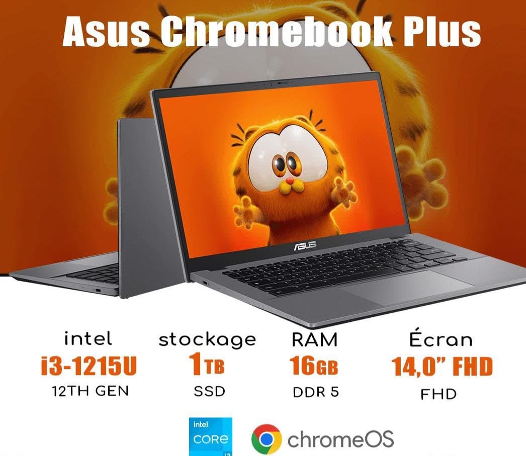 pc neuf ASUS CHROMBOOK PLUS i3 12TH GEN