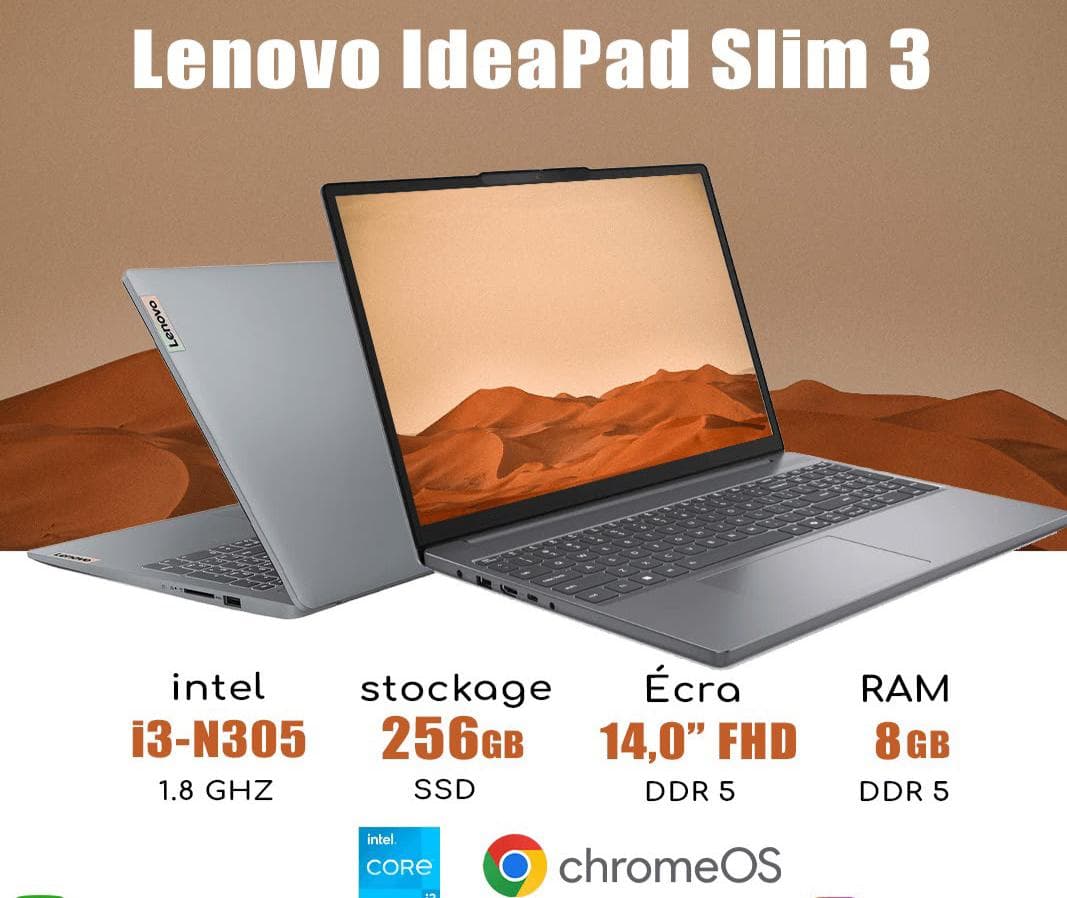 pc neuf LENOVO IdeaPad SLIM 3 i3-N305