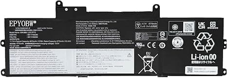 attery 57Wh SB11H56286 5B11H56385 L22M3P77 | Compatible with Lenovo ThinkPad X1 2 in 1 Gen 9 / X1 Carbon 12th Gen Series SB11H56284 5B11H56383 L22C3P76 L22B3P73 Visit the EPYOBW Store