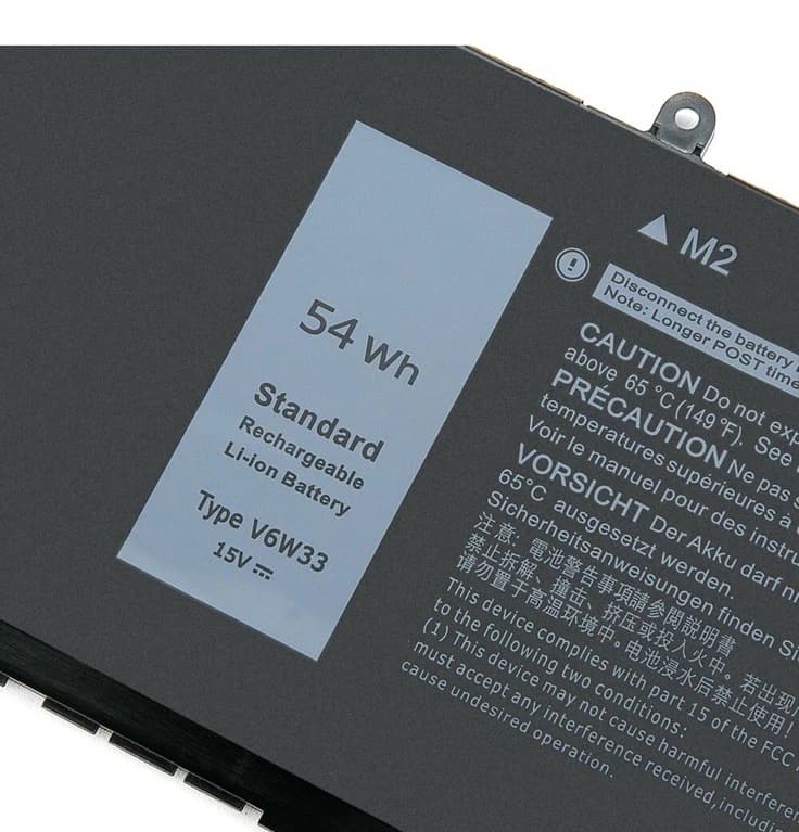 Batterie 54Wh V6W33 pour Dell Inspiron 3510 5510 Latitude 3320 3330 Vostro 3515